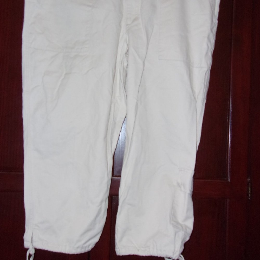 100% Cotton ankle pants-5 pocket-cream color-20W